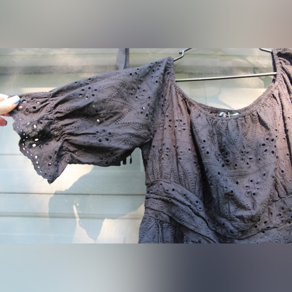 NWT Pretty Garden Black Babydoll Dress - Picture 6 of 12